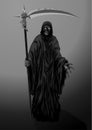 Death skeleton grim Reaper scytheman with scythe, suitable for H