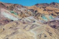 The Slopes of Artists Palette , famous touristic attraction, Death Valley National Park, California Royalty Free Stock Photo