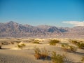 Death Valley National Park, Mojave Desert road sigh, California, USA: The hottest place on the planet Earth Royalty Free Stock Photo