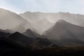 Layered mountains in the Death Valley area Royalty Free Stock Photo