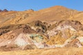 Death Valley National Park, Artist Palette, colorful rocks, California, USA Royalty Free Stock Photo