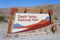 Death Valley National Park entrance sign. Royalty Free Stock Photo