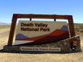 Death Valley National Park Sign Board Royalty Free Stock Photo