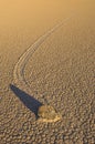 Death Valley's Moving Rocks Royalty Free Stock Photo