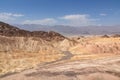Death Valley - Scenic view of Badlands of Zabriskie Point, Furnace creek, Death Valley National Park, California, USA Royalty Free Stock Photo