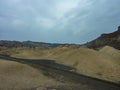 Death Valley - Scenic view of Badlands of Zabriskie Point, Furnace creek, Death Valley National Park, California, USA Royalty Free Stock Photo