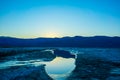 Death Valley Sunset, Badwater Basin California Royalty Free Stock Photo