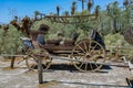 old historic stage wagons at the ranch