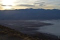 Sunset at Dante`s View Death Valley California Royalty Free Stock Photo