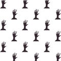 Death zombie hands pattern background Royalty Free Stock Photo