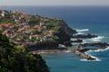 Deatiled picture of Seixal village on the northern coast of Madeira island, Portugal Royalty Free Stock Photo