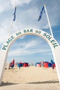 Deauville beach Royalty Free Stock Photo