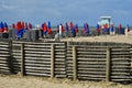 Deauville, France - september 27 2019 :  the beach Royalty Free Stock Photo