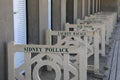 The Promenade des Planches, where names of famous actors and directors that have Royalty Free Stock Photo