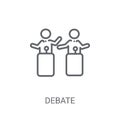 Debate icon. Trendy Debate logo concept on white background from