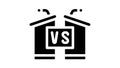 debates candidates tribunes glyph icon animation