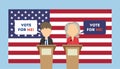 Debates on election. Royalty Free Stock Photo