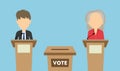 Debates on election. Royalty Free Stock Photo