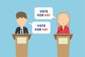 Debates on election. Royalty Free Stock Photo