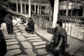 Debating Buddhist monks, Dalai Lama temple, McLeod Ganj, India