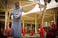 Debating Buddhist monks, Dalai Lama temple, McLeod Ganj, India