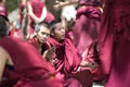 Debating Buddhist scriptures - Lamas at Tibet Sera Monastery