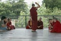 Dharamsala, India debating Tibetan Buddhist Monks