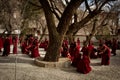 Debating Monks of Sera Monastery Lhasa Tibet