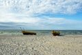 Debki, beach in poland Royalty Free Stock Photo