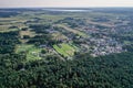 Debki village on the Baltic Sea coast in Poland