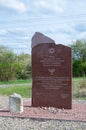 Deblin, Poland - April 19, 2017: Monument to memorize 3500 Jews from Irena who was killed by German Nazi.