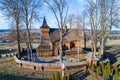 Medieval wooden church in Debno, Poland