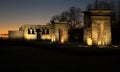 Debod temple at sunset. Madrid, Spain Royalty Free Stock Photo