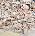 Debris and bricks Royalty Free Stock Photo