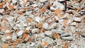 debris and bricks of a house Royalty Free Stock Photo