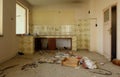 kitchen of the old house, now demolished Royalty Free Stock Photo