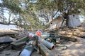 Debris and Damage from Hurricane Irene #2 Royalty Free Stock Photo