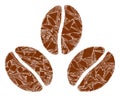 Debris Mosaic Cacao Beans Icon