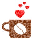 Debris Mosaic Lovely Coffee Cup Icon