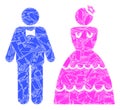 Debris Mosaic Wedding Pair Icon