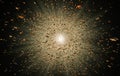 Debris of a stellar explosion in the outer space