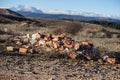 Debris thrown in the bush fouling the planet