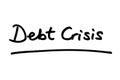 Debt Crisis Royalty Free Stock Photo