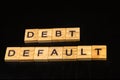 Debt Default Royalty Free Stock Photo