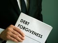 Debt forgiveness agreement that the businessman holds