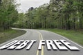 Debt Free Highway Royalty Free Stock Photo