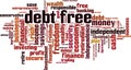 Debt free word cloud