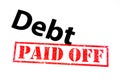 Debt Paid Off Royalty Free Stock Photo