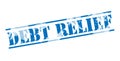 Debt relief blue stamp