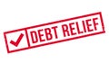 Debt Relief rubber stamp